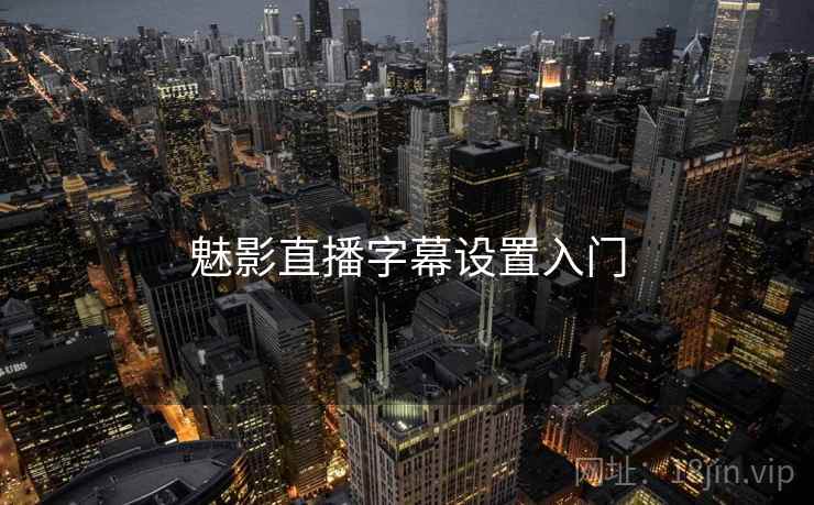 魅影直播字幕设置入门